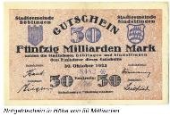 Notgeld - Böblingen und die Inflation von 1923